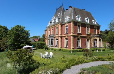 Schloss kaufen Fays, Wallonien, Ansicht vom märchenhaften Garten