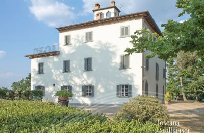 Charakterimmobilien, Historische Villa bei Arezzo mit Weinberg und Olivenhain