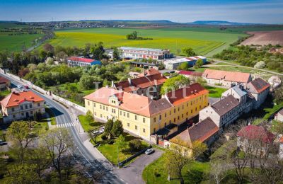 Schloss kaufen Cítoliby, Zamek Cítoliby, Ústecký kraj, Drohnenfoto