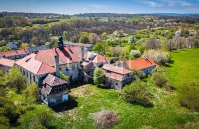 Schloss kaufen Brody, Zámek Brody, Ústecký kraj, Drohnenfoto