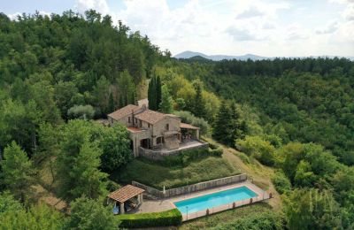 Charakterimmobilien, Umbrisches Bauernhaus in Waldlage mit fabelhaftem Talblick