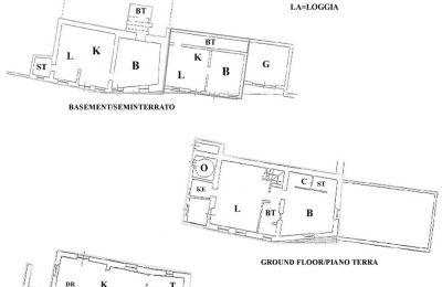Landhaus kaufen Chianciano Terme, Toskana:  RIF 3061 Grundriss HH