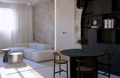Apartment in historischem Gebäude kaufen Lubiechowo, Westpommern,, Salon - projekt aranżacji 