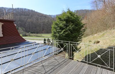 Historische Villa kaufen 72574 Bad Urach, Baden-Württemberg:  Blick vom Balkon