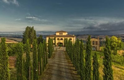 Historische Villa kaufen Montaione, Toskana:  Zufahrt