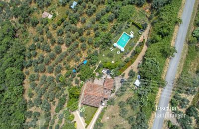 Landhaus kaufen Loro Ciuffenna, Toskana:  RIF 3098 Blick von oben