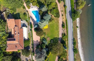 Historische Villa kaufen Belgirate, Piemont:  Drohne