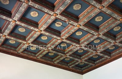 Historische Villa kaufen Torno, Lombardei:  Coffered Ceiling