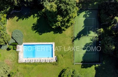 Historische Villa kaufen Griante, Lombardei:  Shared Pool and Tennis cours