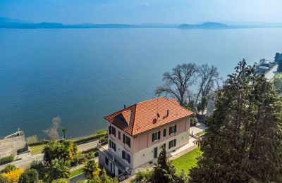 Historische Villa kaufen Belgirate, Piemont:  Drohne
