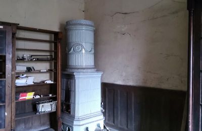 Schloss kaufen Dobrocin, Pałac w Dobrocinie, Ermland-Masuren, Kachelofen