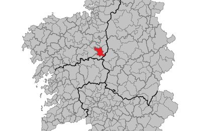 Landhaus kaufen Melide, Cabazás, Galizien, Mapa