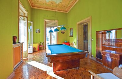 Historische Villa kaufen Ligurien, Billiardzimmer