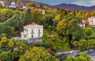 Historische Villa kaufen Baveno, Piemont, Drohnenfoto