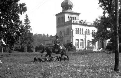 Schloss kaufen Osiek, Pałac w Osieku, Kleinpolen, Historische Ansicht