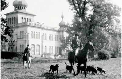 Schloss kaufen Osiek, Pałac w Osieku, Kleinpolen, Historische Ansicht