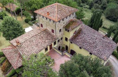 Burg kaufen Vicchio, Toskana, Drohnenfoto