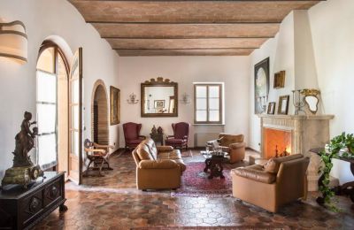 Historische Villa kaufen Torrenieri, Toskana, Wohnbereich