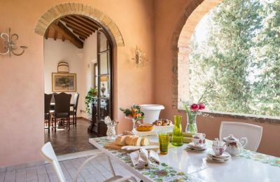 Historische Villa kaufen Torrenieri, Toskana, Terrasse
