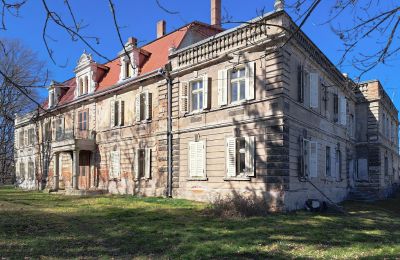 Historische Anwesen, Bystrzyca Dolna: Herrenhaus Nieder Weistritz und Park