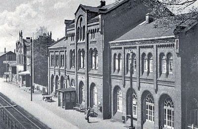 Historische Immobilie kaufen 49356 Diepholz, Am Bahnhof  1, Niedersachsen, Bahnhofsgeäude Rückseite ca. 1930