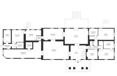 Immobilie Strzegocin, Grundriss 1
