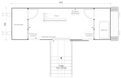 Historische Immobilie kaufen 15324 Groß Neuendorf, Hafenstraße 1A, Brandenburg, Grundriss Barwaggon