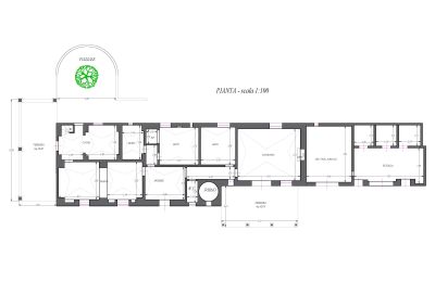 Immobilie Francavilla Fontana, Grundriss 1