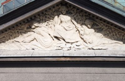 Historische Villa kaufen Koszalin, Marszałka Józefa Piłsudskiego 53, Westpommern, tympanon,płaskorzeźba,działka