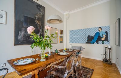 Luxus-Altbauwohnung kaufen Warszawa, Mokotowska, Masowien, Esszimmer