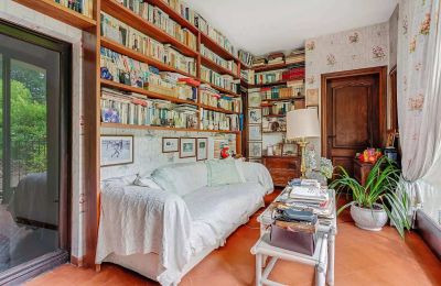 Historische Villa kaufen Castelletto Sopra Ticino, Piemont, Bibliothek