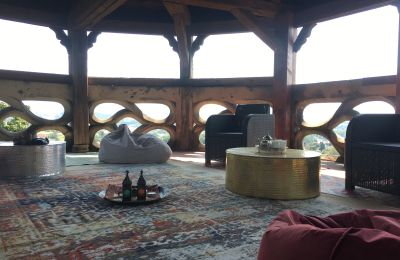 Schloss kaufen Bayern, Dachterrasse mit Aussenküche