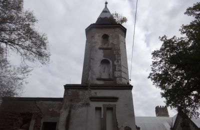 Schloss kaufen Łęg, Großpolen, Gebäude mit Turm