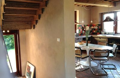 Landhaus kaufen Montescudaio, Toskana:  RIF 2185 Küche und Treppe