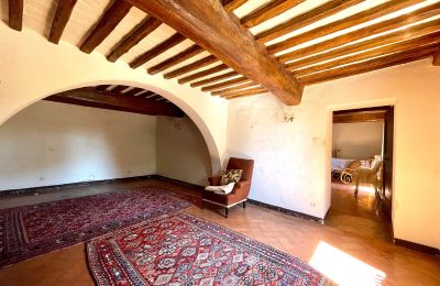 Historische Villa kaufen Siena, Toskana:  RIF 2937 Wohnbereich mit Rundbogen