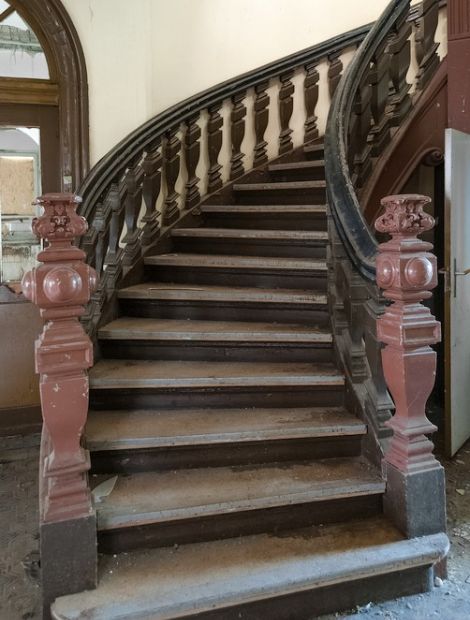 Magdeburg, Villa Budenberg - Treppe in der Villa Budenberg