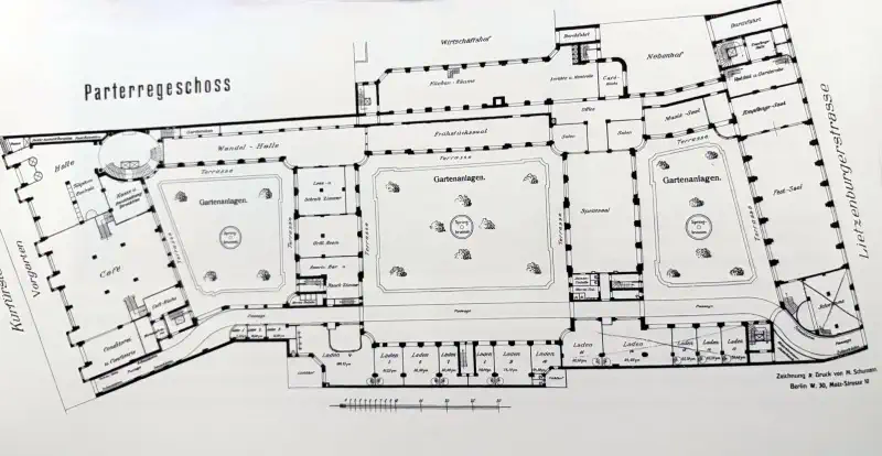 Haus Cumberland Berlin, Grundriss