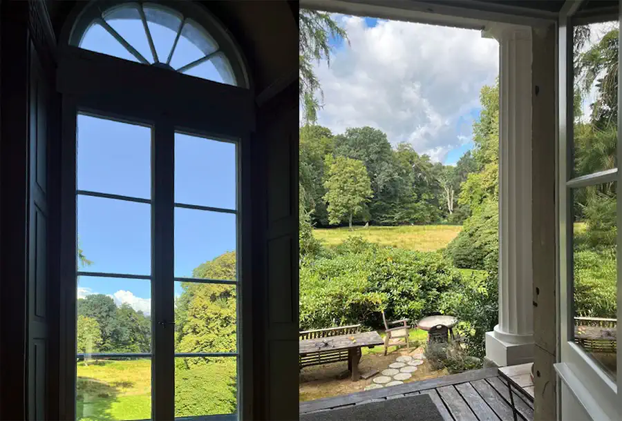 Blick in den Schlosspark, Schloss Niendorf bei Hamburg