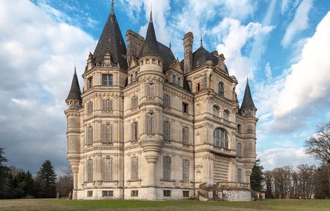 Ligny-le-Ribault, Chateau de Bon Hotel - Imposant: Château de Bon Hôtel an der Loire