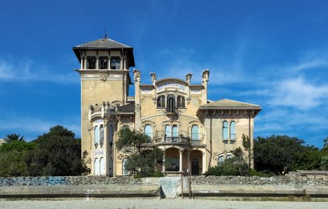 Legino, Villa Zanelli - Prächtiger Vertreter des Jugendstils in Italien: Villa Zanelli in Savona (Ligurien)