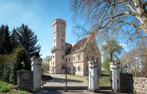 Pomßen, Schloßstraße - Schloss Pomßen, Landkreis Leipzig