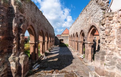 Memleben, Kloster - Kaiserpfalz Memleben - Ruine der Klosterkirche