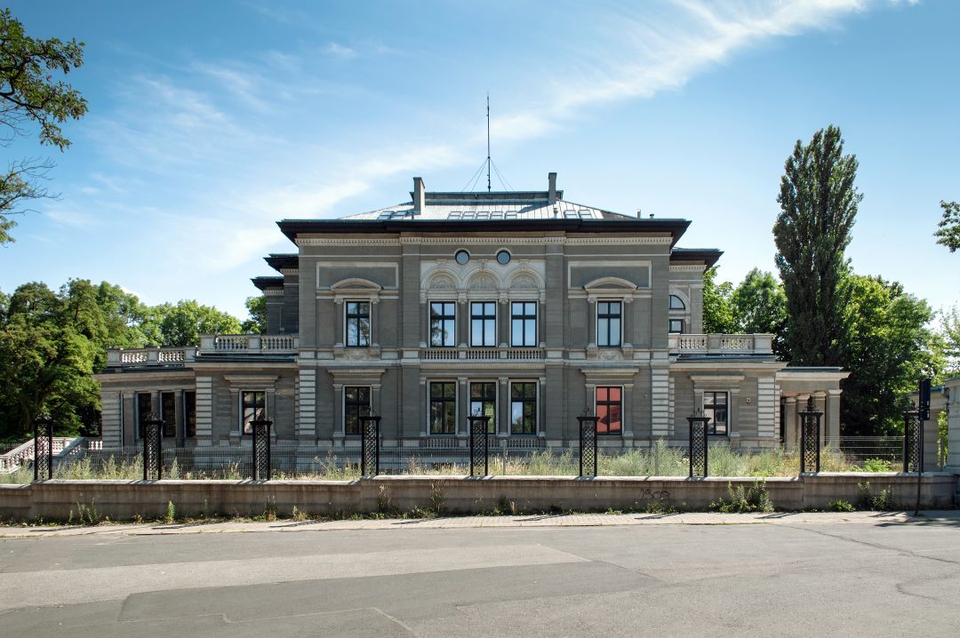 Villa Grohman, Stadt Lodz Historische Villen Lodz: Villa Grohman, Ansicht Norden